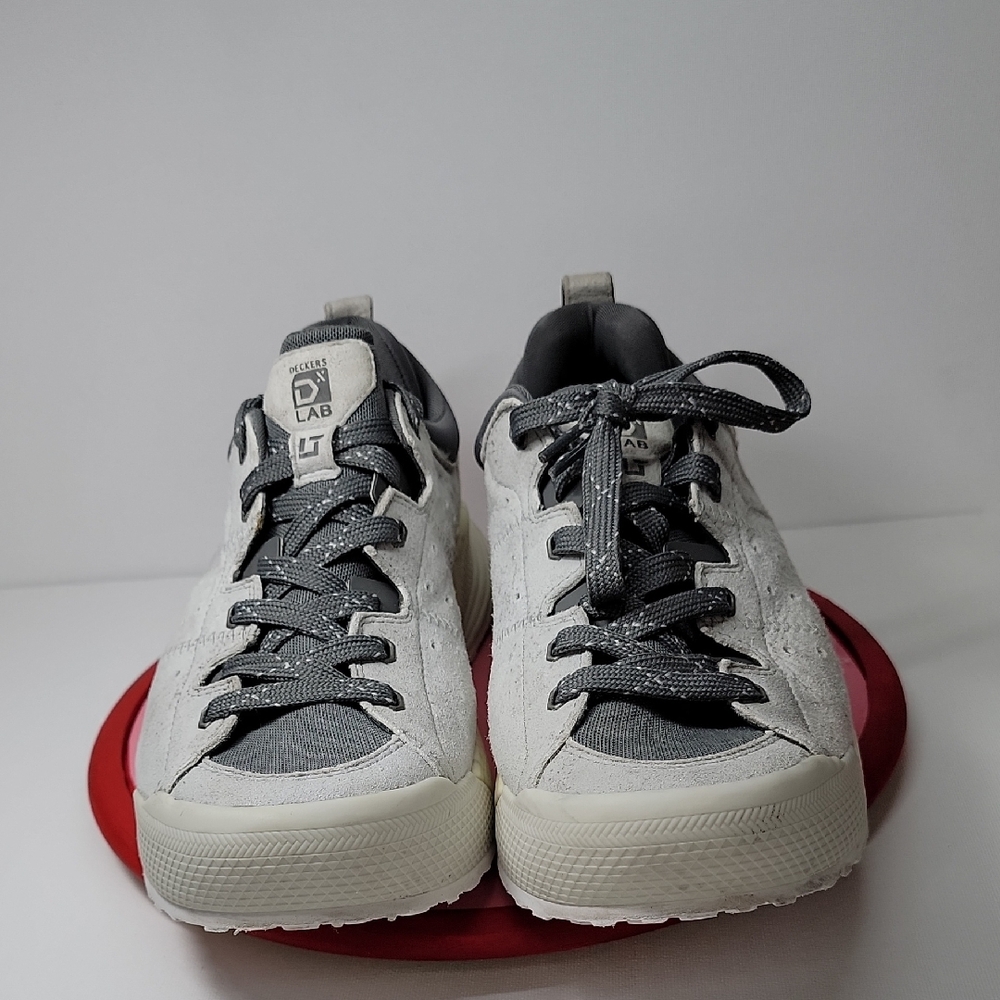 Men's White and Gray Sneakers